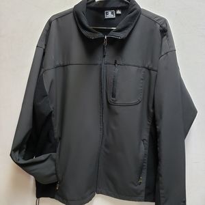 Champion mens large black fleece lined full zip jacket